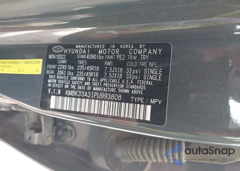 2023 Hyundai Kona N Line z USA, uszkodzony, nr VIN KM8K33A31PU993808